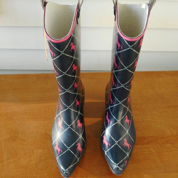 Rainboots Rubber Boots Women's US Size 6 - Picture 5 of 6